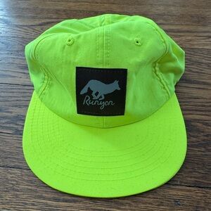 Runyon Neon Yellow Fox Patch Cap